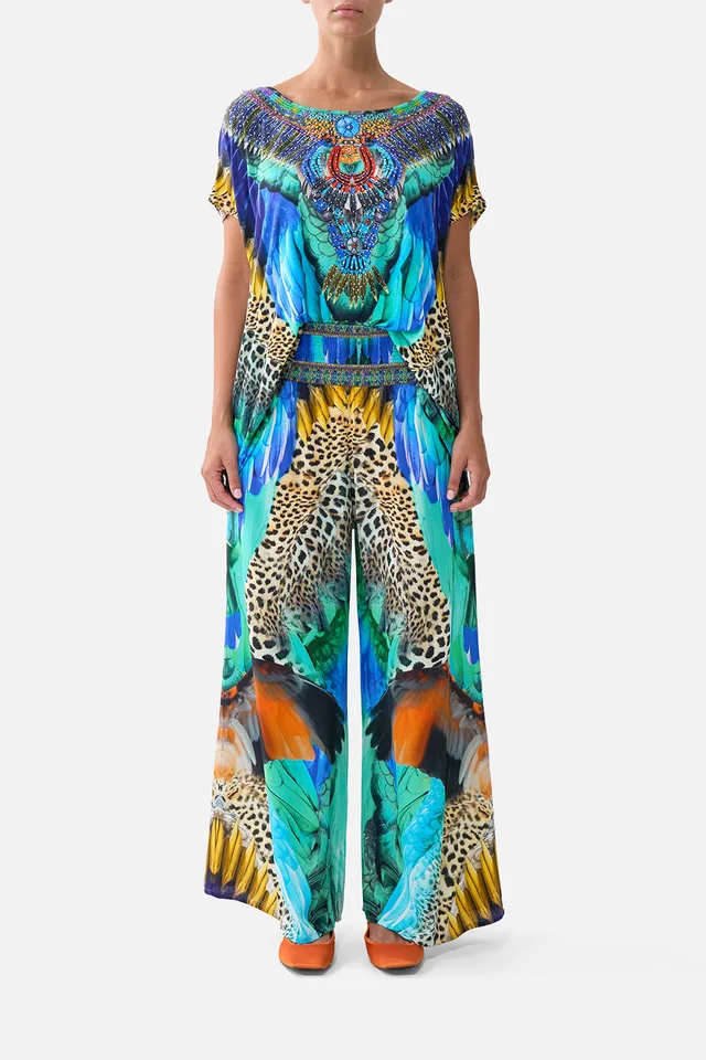 Camilla eBoutique SHIRRED WAIST PANT JUNGLE FLIGHT from CAMILLA, photo 1 of 1