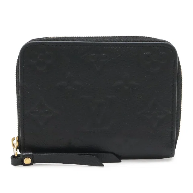Louis Vuitton Monogram Empreinte Zippy Coin Purse Small Noir Black in Black Leather from The Reluxe