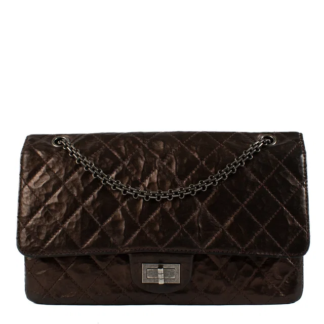 Chanel Metallic Copper Bronze Maxi Reissue 2.55 Bag from Labellov