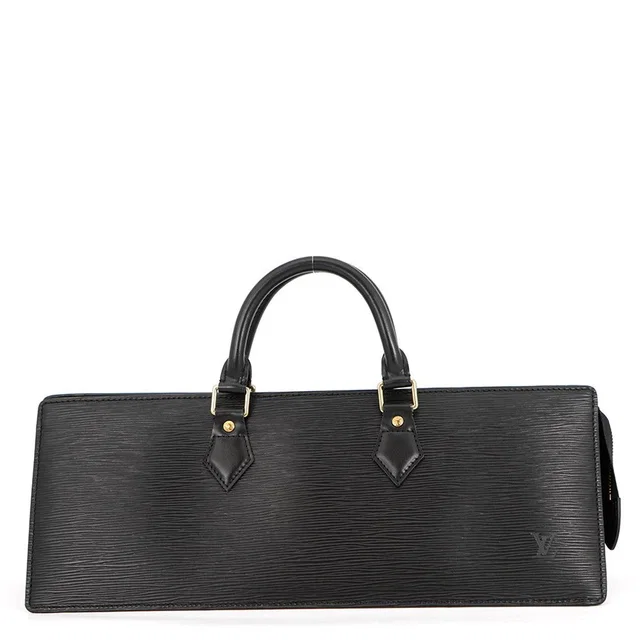 Louis Vuitton Handbag Epi Sac Triangle Bag Black in Black from The Reluxe