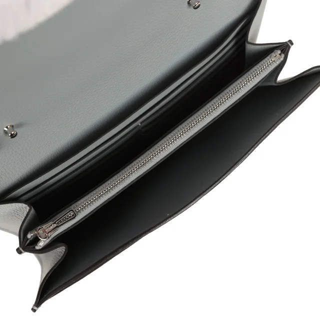 Hermès Constance Wallet To Go Gris Pantin Evercolor Palladium Hardware in Grey Lambskin from Madison Avenue Couture, photo 8 of 10