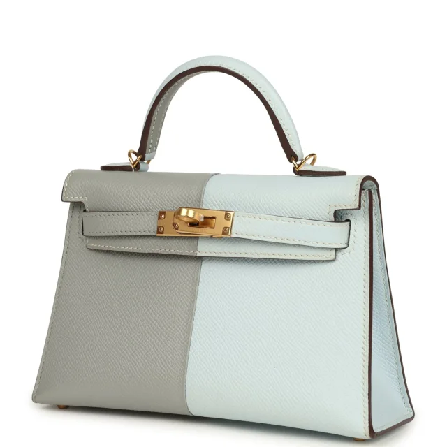 Hermès Special Order (HSS) Kelly Sellier 20 Casaque Bleu Brume in Blue Epsom leather from Madison Avenue Couture, photo 5 of 8