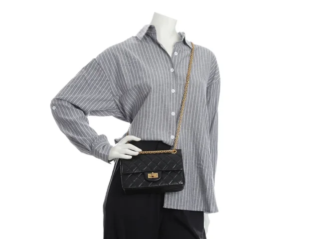 Chanel Mini Black Quilted Aged Calfskin Reissue in Black Calfskin from Ann's Fabulous Finds, photo 9 of 9