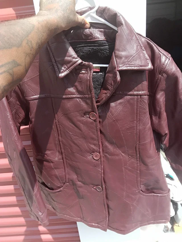 Tudor Court By Haband Genuine Leather Brown Buttons Women's Jacket Sz Pl in brown|red Leather from Poshmark