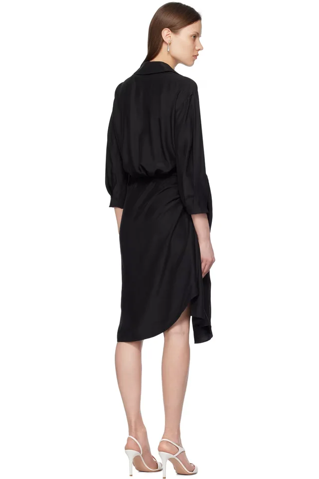 Gauge81 Black Miya Minidress, photo 3 of 4 from SSENSE