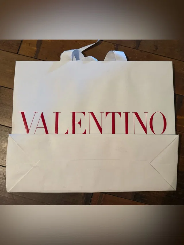 Valentino Garavani White Shopper Bag With Red Logo in red|white from Poshmark