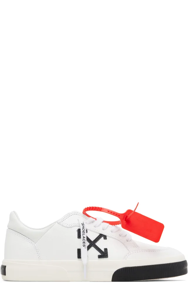 White Vulcanized Low Sneakers