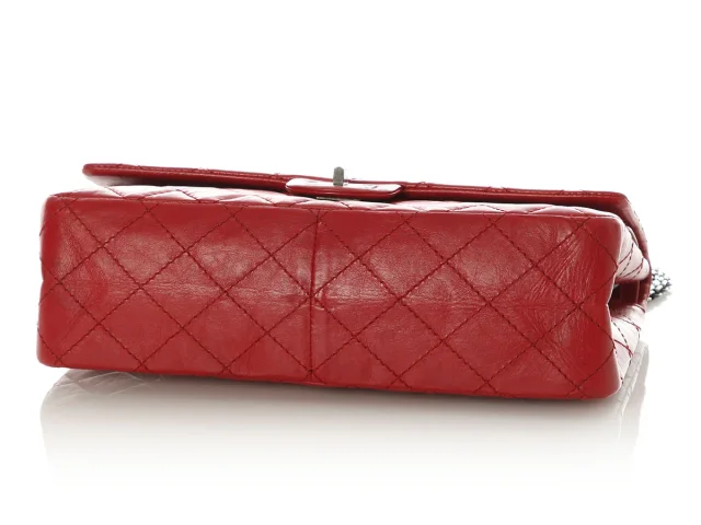 Chanel Red Quilted Aged Calfskin Reissue 226 in Red Calfskin from Ann's Fabulous Finds, photo 7 of 10