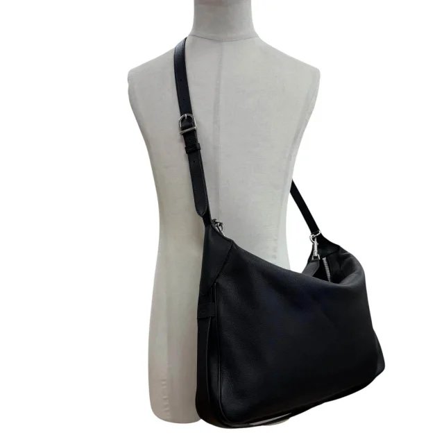 Celine Supple Grained Calf 2way Shoulder Bag in Black Calfskin from LuxUness, photo 3 of 12