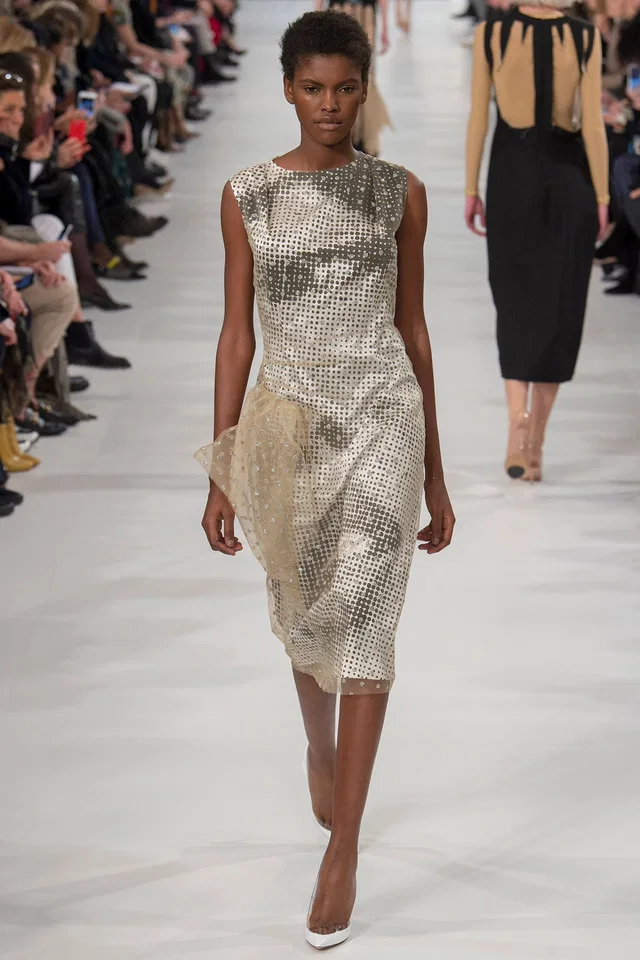 2017 Maison Margiela Pixelated Face Dress in Silk from Arcade Vintage