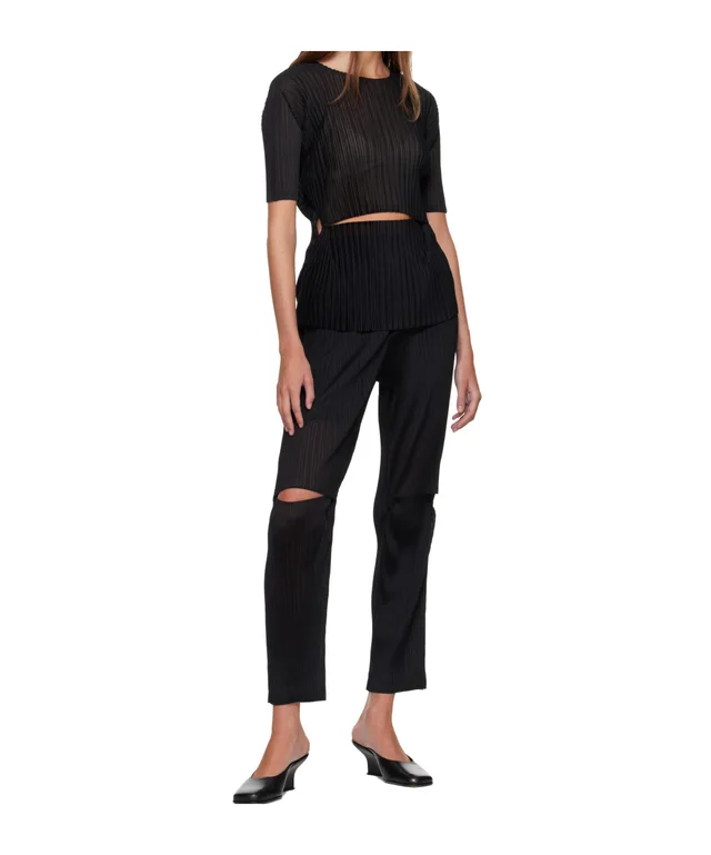 Issey Miyake Sheer Slit Pleats Top, photo 5 of 7 from SENSER