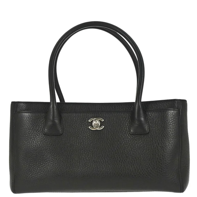 Chanel 2013-2014 Black Deerskin Executive Cerf Tote Bag in Black from AMORE Vintage Tokyo