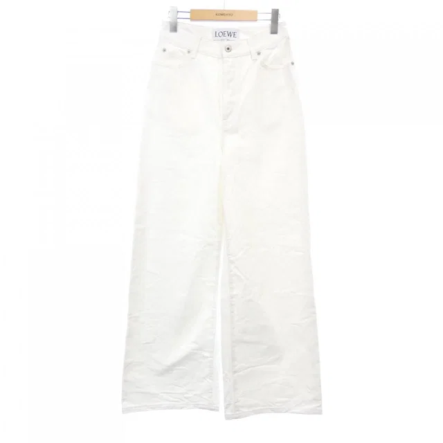 Loewe Jeans White in White Leather from The Reluxe