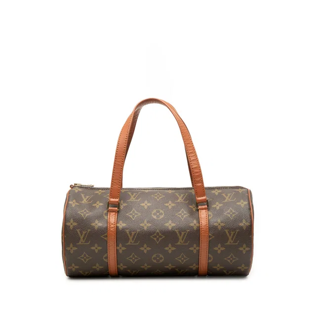 Brown Louis Vuitton Monogram Papillon 30 Handbag in Brown Coated canvas from Designer Revival