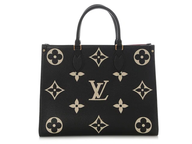 Louis Vuitton Noir Empreinte Giant Onthego in Black Leather from Ann's Fabulous Finds