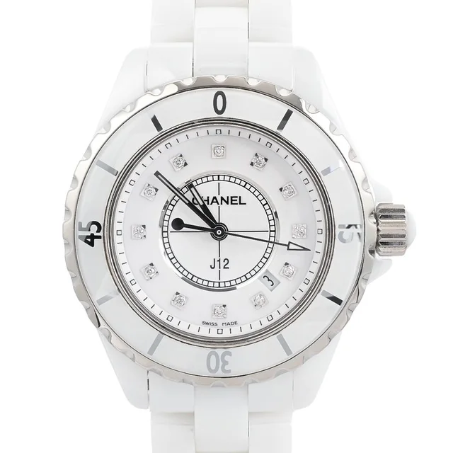 Chanel J12 Watch 33 White in White Ceramic from The Reluxe