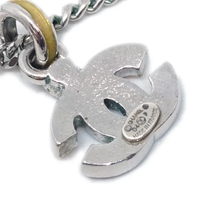 Chanel Vintage Cc Pendent Plated Metal Silver _plated Jewelry in Silver from HEWI, photo 4 of 4