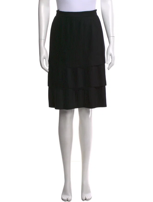 Valentino Garavani Vintage Knee-Length Skirt in black from The RealReal