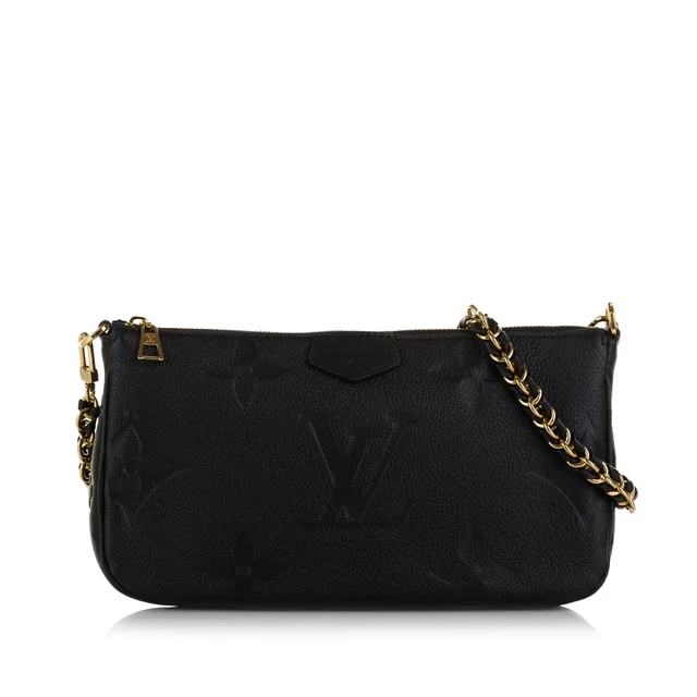 Black Louis Vuitton Monogram Empriente Bicolor Pochette Felicie Crossbody Bag in Black from Designer Revival