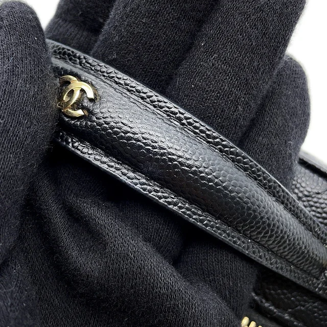 Chanel Matelasse ChainClutch Back BlackAP4438 Caviar Leather in Caviar leather from GALLERY RARE, photo 12 of 15