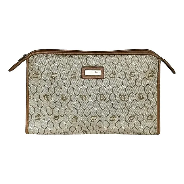 Dior Women's Clutch bags - Brown/Tan in red|neutral|brown from Depop, photo 1 of 1
