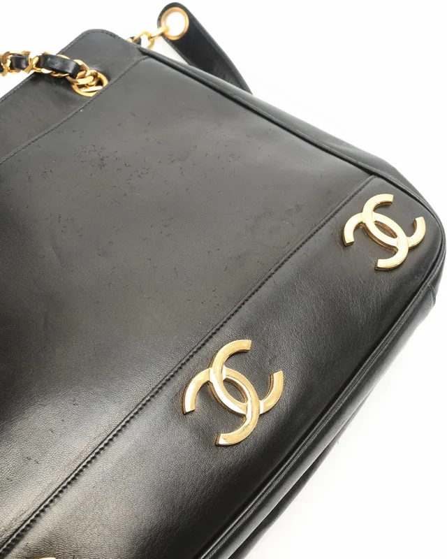 Chanel Triple CC Chain Tote Bag in Leather from A Retro Tale, photo 8 of 11