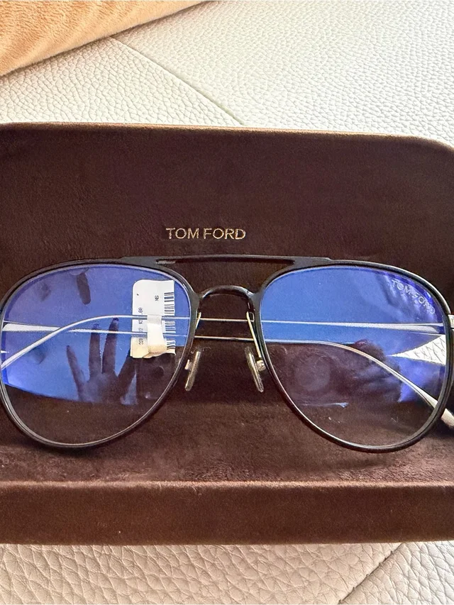 Tom Ford Men’s Aviator Sunglasses With Blue Lenses And Black Frame in blue|black from Poshmark
