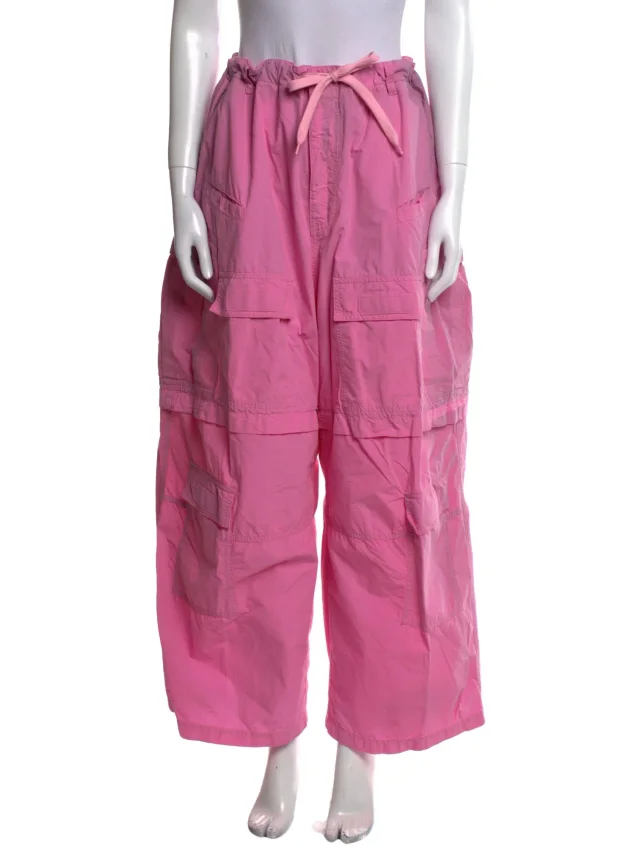Balenciaga 2024 Wide Leg Pants in pink from The RealReal