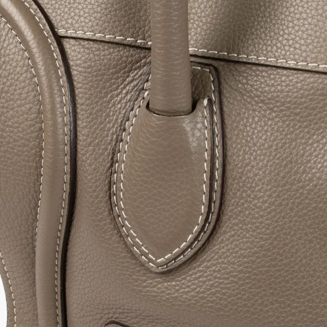 Celine Taupe Calfskin Soft Mini Luggage Bag in Taupe Calfskin from Labellov, photo 6 of 7