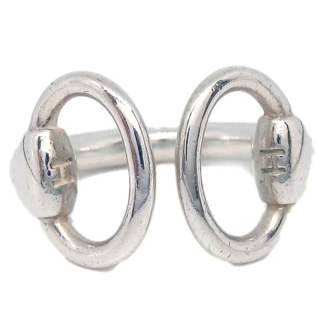 Hermès Ring Nausicaa SV925 Silver #51 in Silver from AMORE Vintage Tokyo