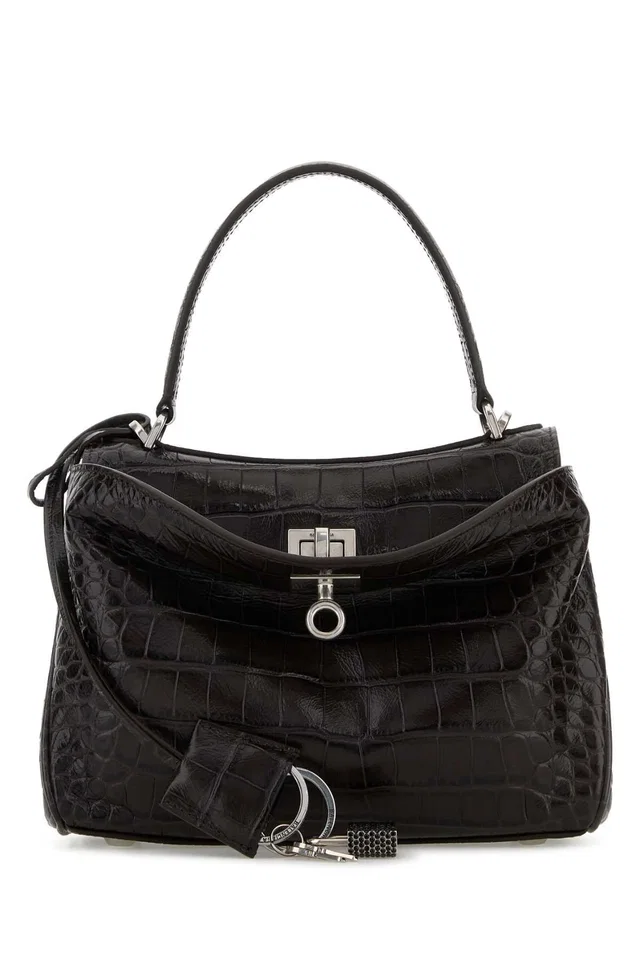 Balenciaga Rodeo Top Handle Bag — Black in Black Calfskin from HEWI