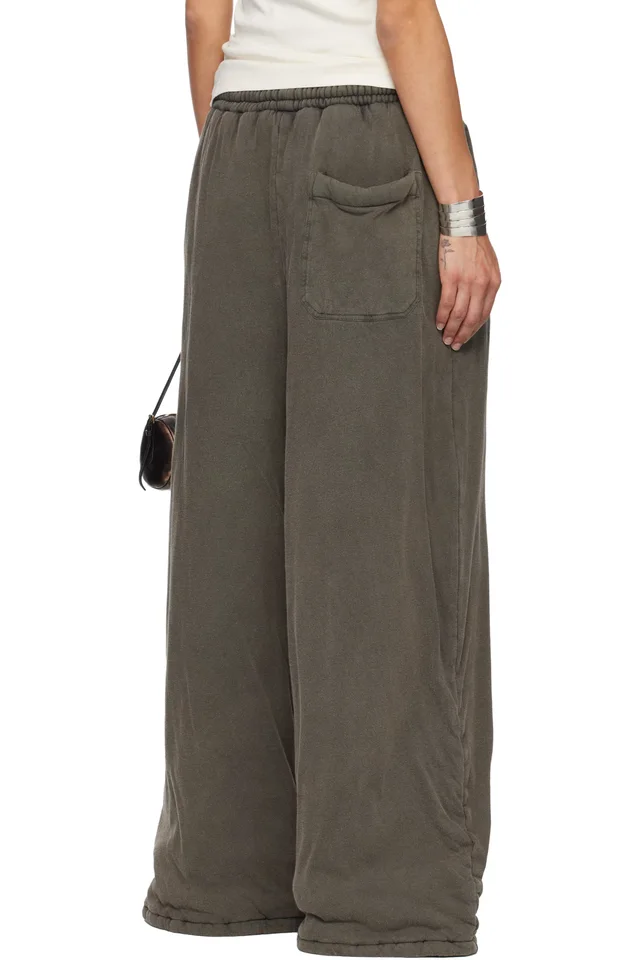 LU'U DAN Gray Wadded Bontans Sweatpants, photo 3 of 4 from SSENSE