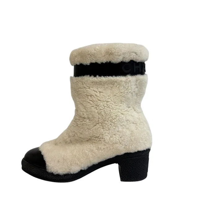 Chanel Boots White in White from The Reluxe