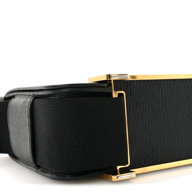 Hermès Chevre Mysore Geta Black in Black Goatskin from FASHIONPHILE, photo 9 of 10