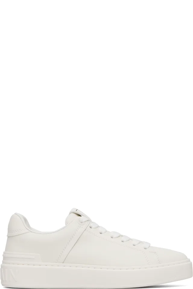 White B-Court Sneakers, image 1 of 1 from SSENSE