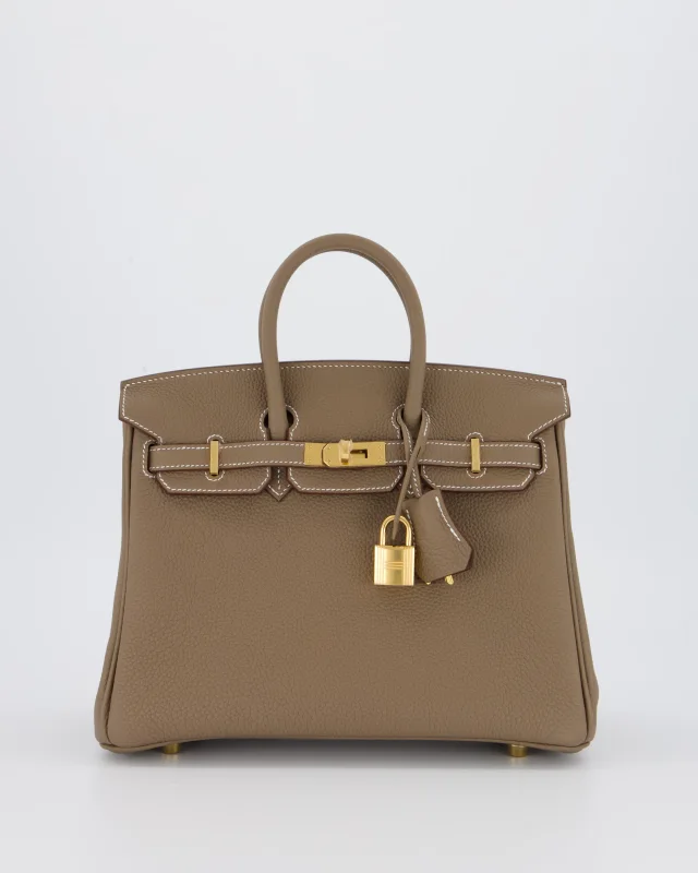 Hermès Birkin 25 Retourne Bag in Taupe Togo leather from Sellier, photo 21 of 22