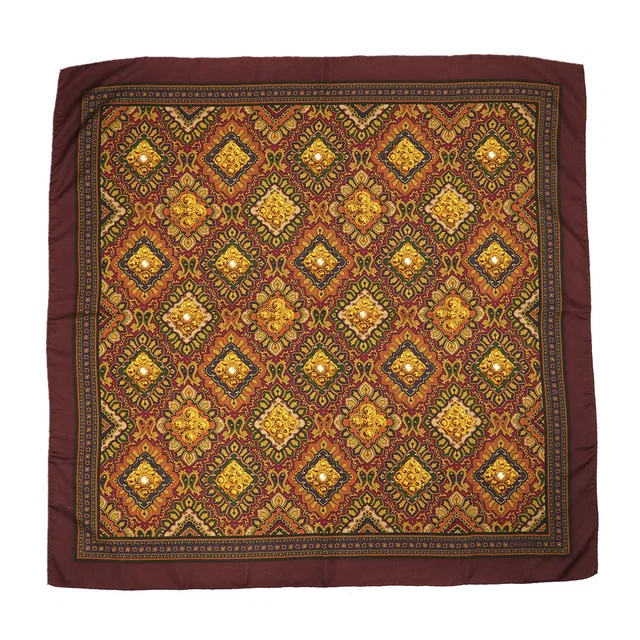 Chanel Vintage Paisley Pattern Scarf Multicolor Silk in Multicolor Silk from Luxury Promise