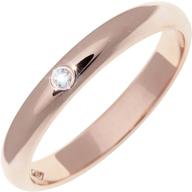 Cartier 1895 Wedding Ring Au750 Diamond Ring Size 47 from LuxUness