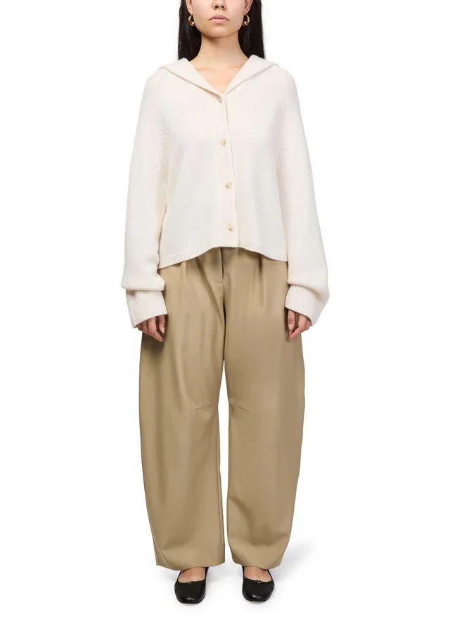 LISA YANG Mora cashmere cardigan in Beige 100% cashmere, photo 2 of 6 from 24S (US)