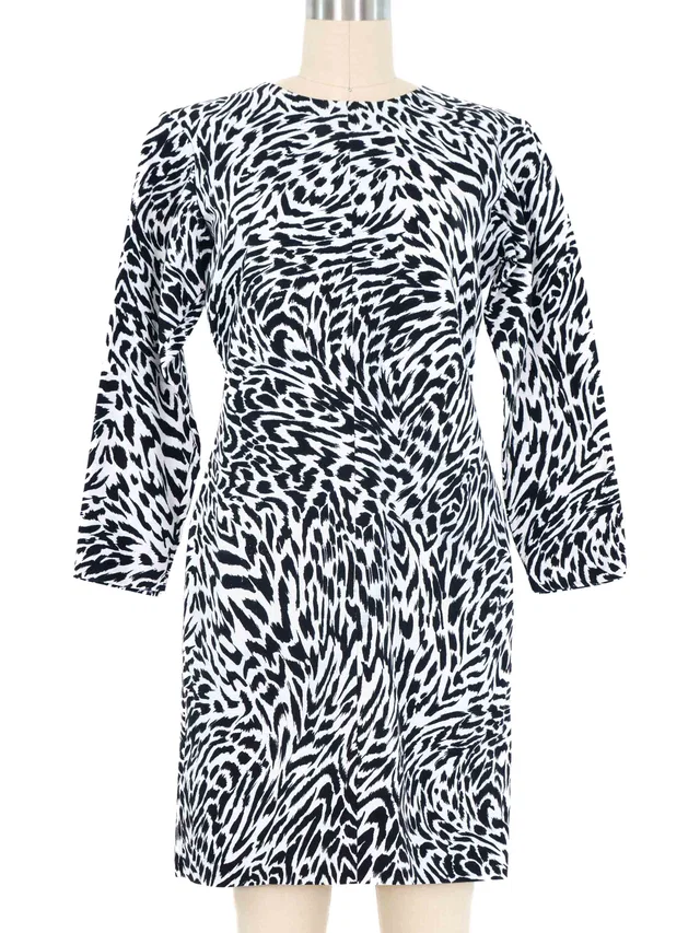 Saint Laurent Animal Print Dress from Arcade Vintage