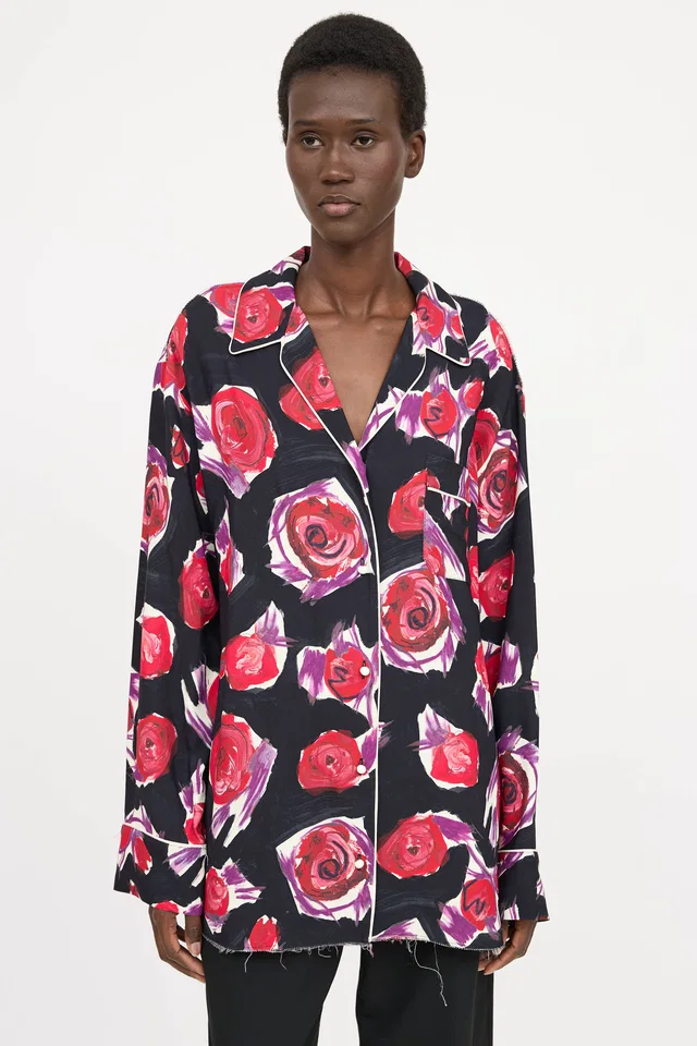 Marni Floral Button Up Top from VSP Consignment