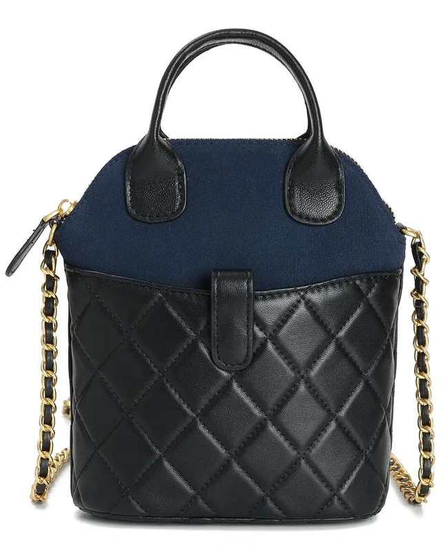 Tiffany & Fred Paris Mini Quilted Suede & Leather Tote, image 1 of 1 from Rue La La