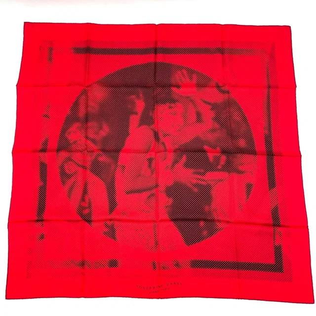 Hermès Carre 90 Josephine Dance Scarf Red Silk in Red Silk from The Reluxe