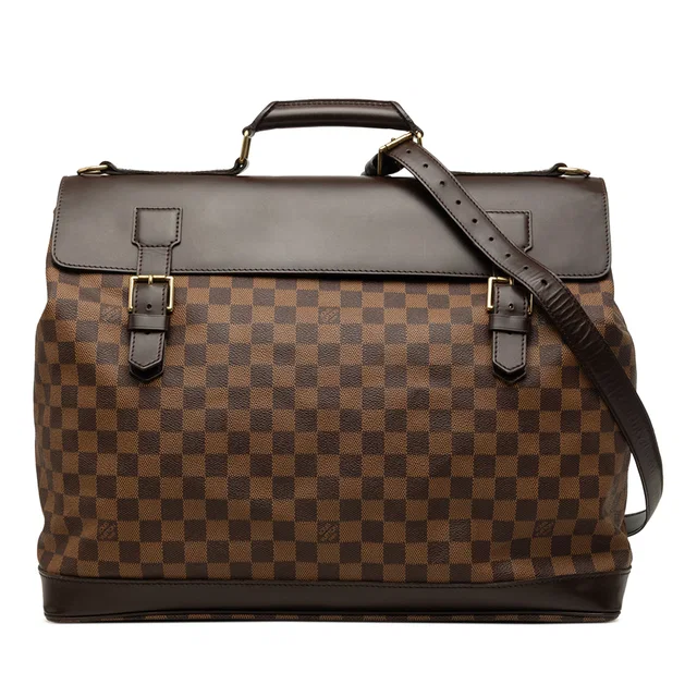 Brown Louis Vuitton Damier Ebene West End PM Travel Bag in Brown Canvas from Designer Revival