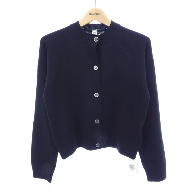 Hermès Lift Cardigan Cashmere Black Translucency in Black Cashmere from The Reluxe