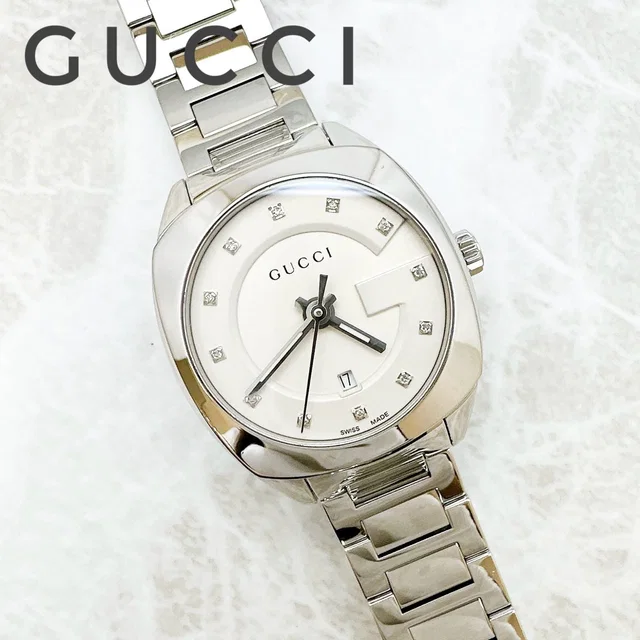 Gucci 142.5 Watch Diamond Quartz Stainless Steel 17 from The Reluxe