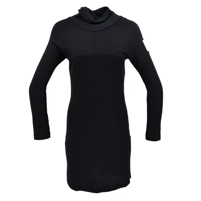 Chanel Sport Line Dress Black 03A #36 in Black Silk from AMORE Vintage Tokyo