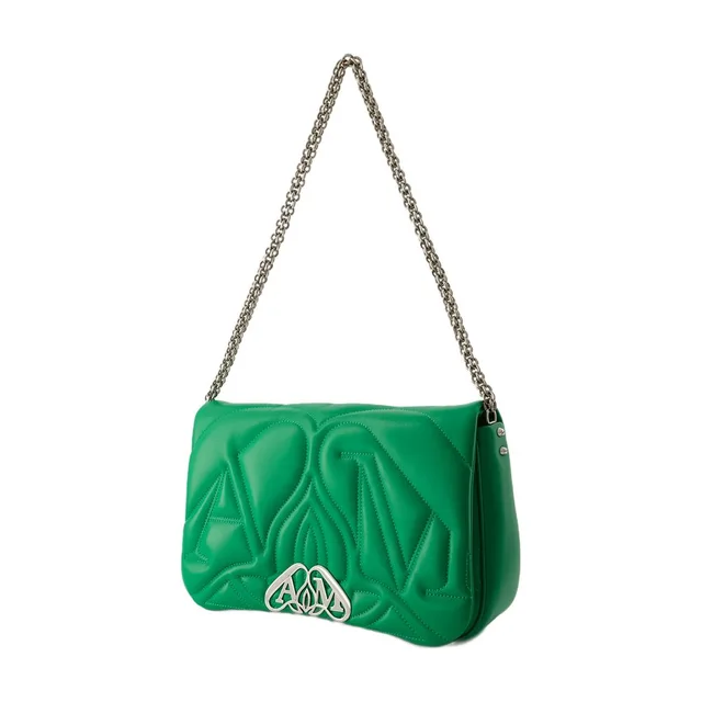 Alexander McQueen Seal Crossbody Bag — Green Others in Green Leather from HEWI, photo 2 of 2