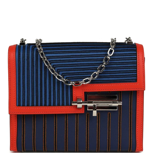 Hermès Mini Verrou 17 Capucine, Bleu Electric, Bleu Saphir Swift Palladium Hardware in Blue Swift leather from Madison Avenue Couture