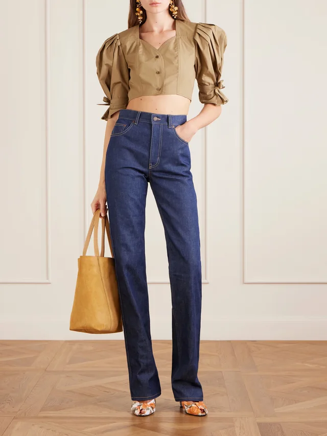 CHLOÉ High-rise slim-leg jeans in Blue, photo 2 of 2 from NET-A-PORTER (Canada)